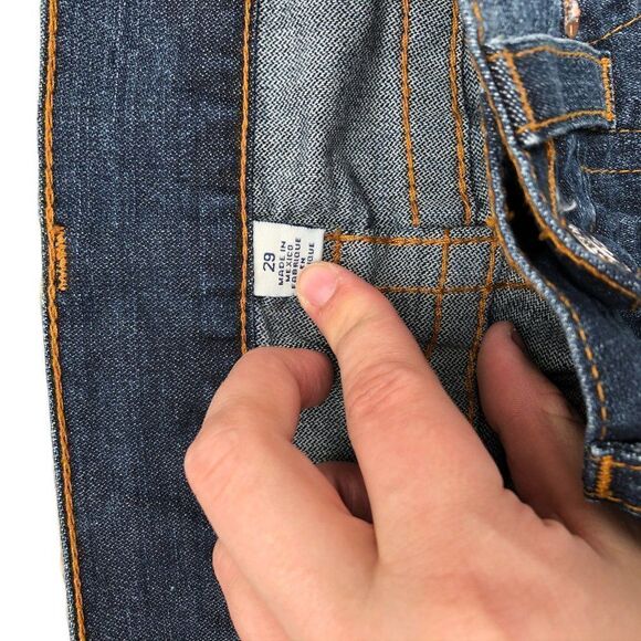 True Religion Jeans Size 29 SLIM Blue - Picture 3 of 10